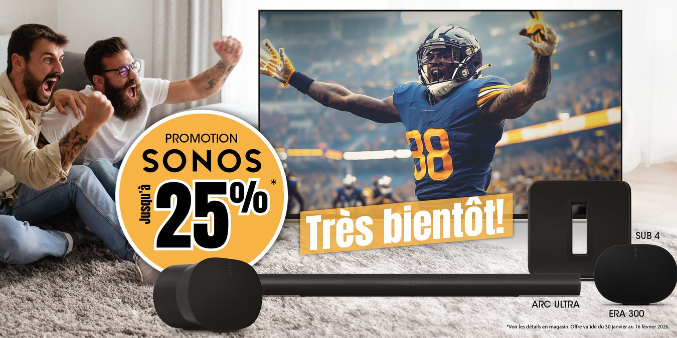 Produits Sonos en promotion pour le Super Bowl | SONXPLUS St-Sauveur
