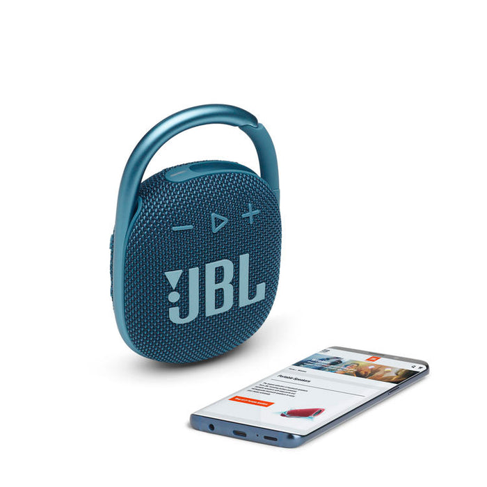 JBL Clip 4 | Haut-parleur Ultra-portable - Bluetooth - Imperméable - Autonomie 10 Heures - Bleu-Sonxplus St-Sauveur