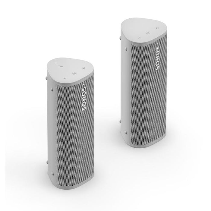 Sonos | Ensemble Aventure - 2 Haut-parleurs Roam portatifs - Bluetooth - Étanche - Blanc-Sonxplus St-Sauveur