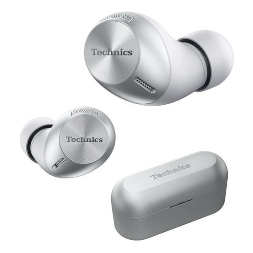 Technics EAH-AZ40ES | Écouteurs intra-auriculaires - 100% Sans fil - Bluetooth - IPX4 - Argent-Sonxplus St-Sauveur
