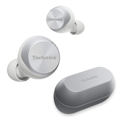 Technics EAHAZ70WS | Écouteurs intra-auriculaires - 100% Sans fil - Bluetooth - Suppression du bruit hybride double - IPX4 - Argent-Sonxplus St-Sauveur
