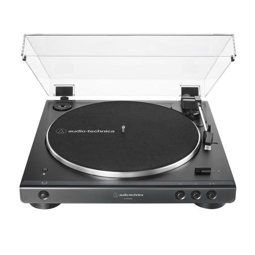 Audio-Technica AT-LP60XBTBK | Table tournante Stéréo - Sans fil - Bluetooth - Entraînement par courroie - Entièrement automatique - Noir-Sonxplus St-Sauveur