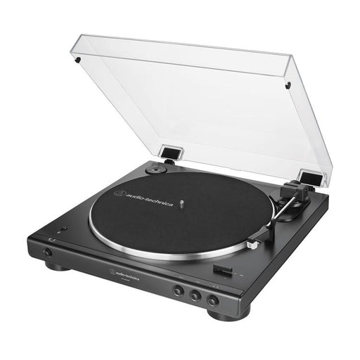 Audio-Technica AT-LP60XBTBK | Table tournante Stéréo - Sans fil - Bluetooth - Entraînement par courroie - Entièrement automatique - Noir-Sonxplus St-Sauveur