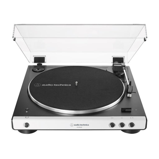 Audio-Technica AT-LP60XBT | Table tournante Stéréo - Sans fil - Bluetooth - Entraînement par courroie - Entièrement automatique - Blanc-Sonxplus St-Sauveur