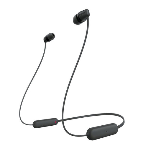 Sony WI-C100 | Écouteurs intra-auriculaires - Sans fil - Bluetooth - Autour du cou - Microphone - IPX4 - Noir-Sonxplus St-Sauveur