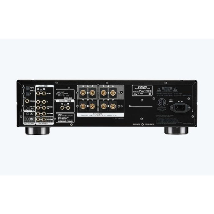 Denon PMA-1700NE | Amplificateur intégré - 140W - Circuit Push-pull MOS - Noir-Sonxplus St-Sauveur