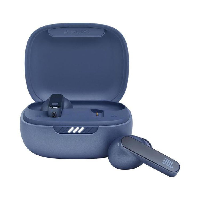 JBL Live Pro 2 TWS | Écouteurs intra-auriculaires - 100% Sans fil - Bluetooth - Smart Ambient - 6 Microphones - Bleu-Sonxplus St-Sauveur