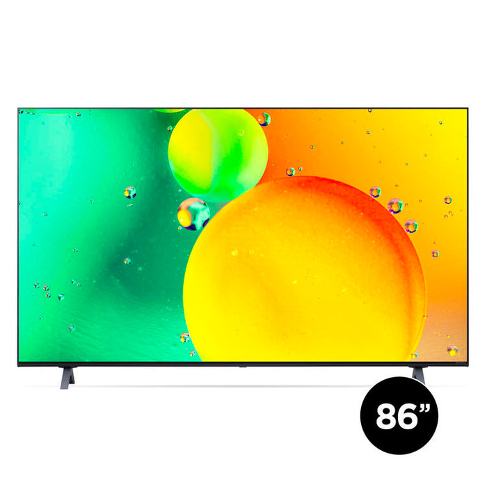 LG 86NANO75UQA | Téléviseur intelligent 86" NanoCell 4K - DEL - Série Nano75 - HDR - Processeur IA a7 Gen5 4K - Noir-Sonxplus St-Sauveur