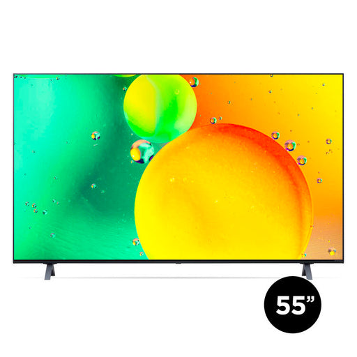 LG 55NANO75UQA | Téléviseur intelligent 55" NanoCell 4K - DEL - Série Nano75 - HDR - Processeur IA a5 Gen5 4K - Noir-Sonxplus St-Sauveur