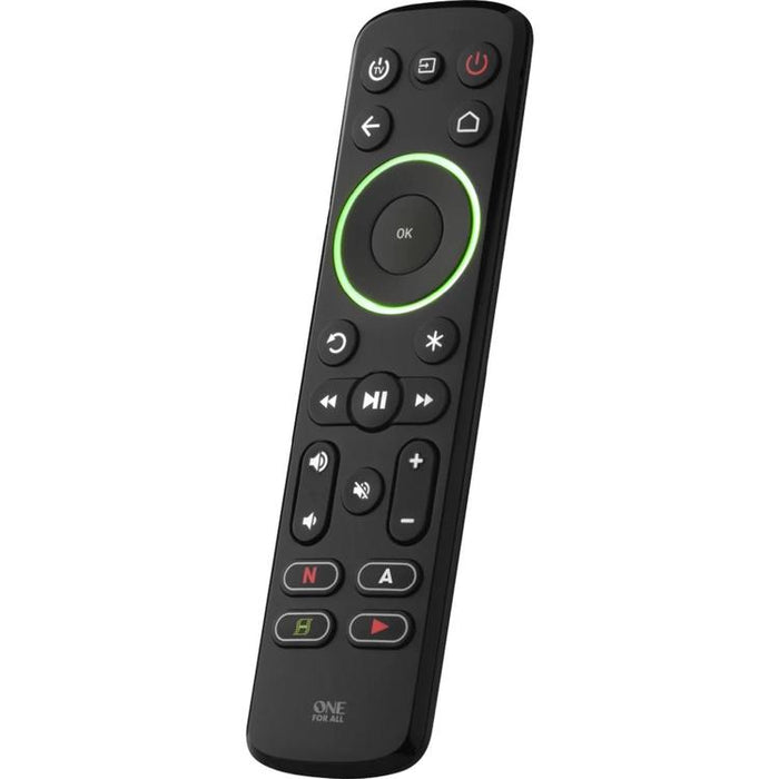 One for All URC7935R | Télécommande universelle intelligente pour téléviseur, appareil de streaming et barre de son - Série Smart - Noir-Sonxplus St-Sauveur