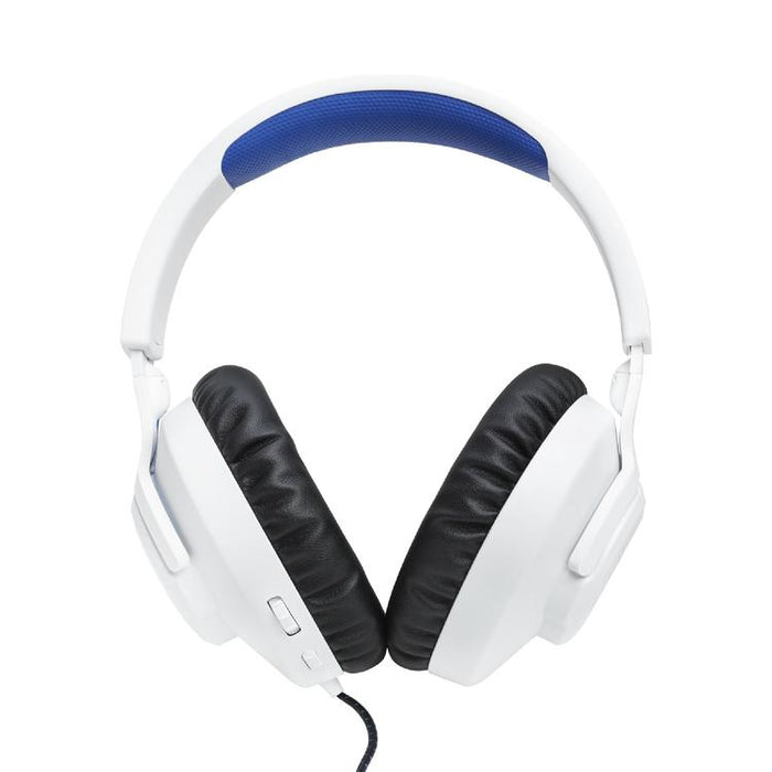 JBL Quantum 100P | Casque de jeu filaire circum-auriculaire - Pour Console Playstation - Blanc/Bleu-Sonxplus St-Sauveur