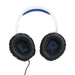 JBL Quantum 100P | Casque de jeu filaire circum-auriculaire - Pour Console Playstation - Blanc/Bleu-Sonxplus St-Sauveur