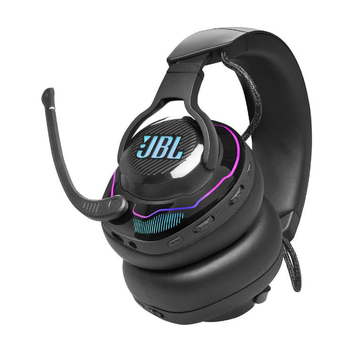 JBL Quantum 910 | Casque de jeu Pro circum-auriculaire - Sans Fil - Éclairage RGB - Réduction de bruit - Noir-Sonxplus St-Sauveur