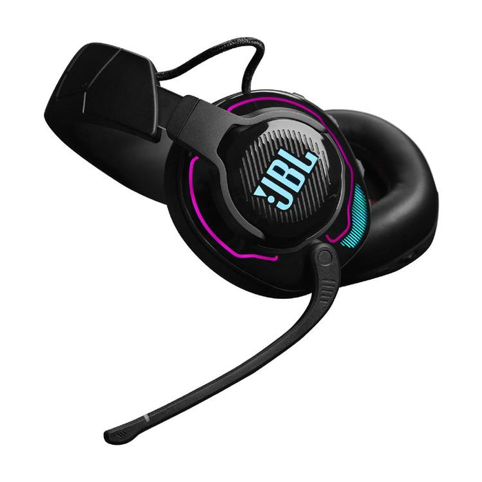 JBL Quantum 910 | Casque de jeu Pro circum-auriculaire - Sans Fil - Éclairage RGB - Réduction de bruit - Noir-Sonxplus St-Sauveur