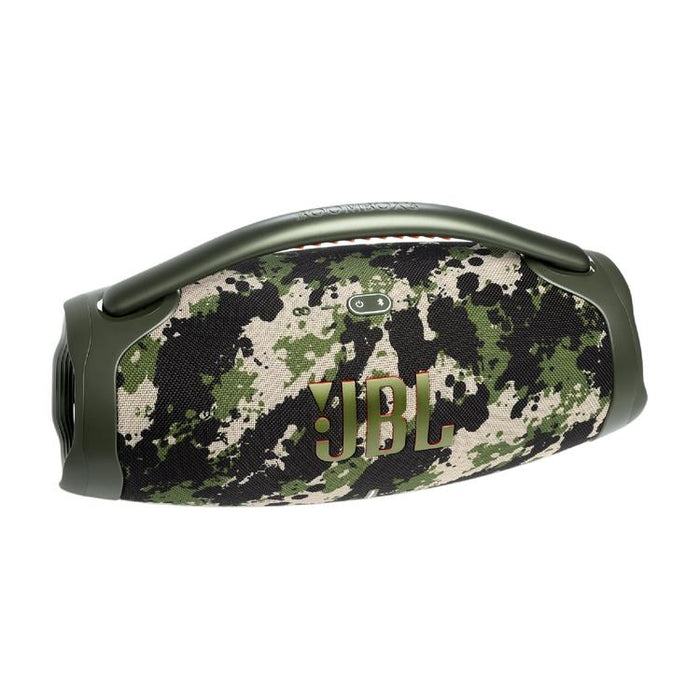 JBL Boombox 3 | Haut-parleur portable - Bluetooth - IP67 - 3 Voies - Camouflage-Sonxplus St-Sauveur