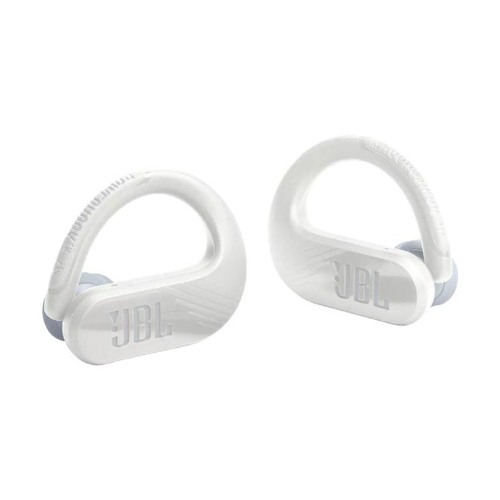 JBL Endurance Peak III | Écouteurs Sport intra-auriculaires - 100% Sans fil - Étanche - Conception Powerhook - Blanc-Sonxplus St-Sauveur