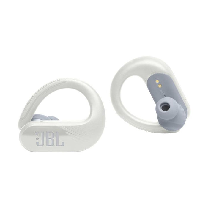 JBL Endurance Peak III | Écouteurs Sport intra-auriculaires - 100% Sans fil - Étanche - Conception Powerhook - Blanc-Sonxplus St-Sauveur