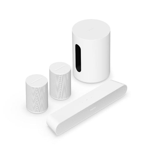 Sonos | Ensemble immersif avec Ray - Sub Mini - 2 x Era 100 - Blanc-Sonxplus St-Sauveur