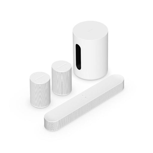 Sonos | Ensemble immersif avec Beam - Sub Mini - Era 100 - Blanc-Sonxplus St-Sauveur