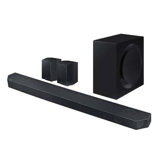 Samsung HWQ990C | Barre de son - 11.1.4 canaux - Dolby ATMOS sans fil - Avec caisson de graves sans fil et Haut-parleurs arrière inclus - Série Q - 656W - Noir-Sonxplus St-Sauveur