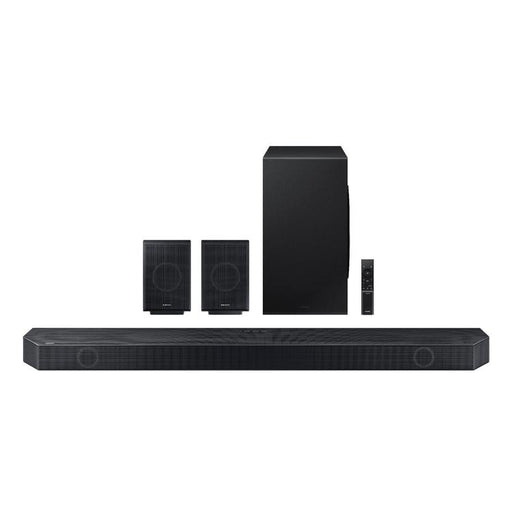 Samsung HWQ990C | Barre de son - 11.1.4 canaux - Dolby ATMOS sans fil - Avec caisson de graves sans fil et Haut-parleurs arrière inclus - Série Q - 656W - Noir-Sonxplus St-Sauveur