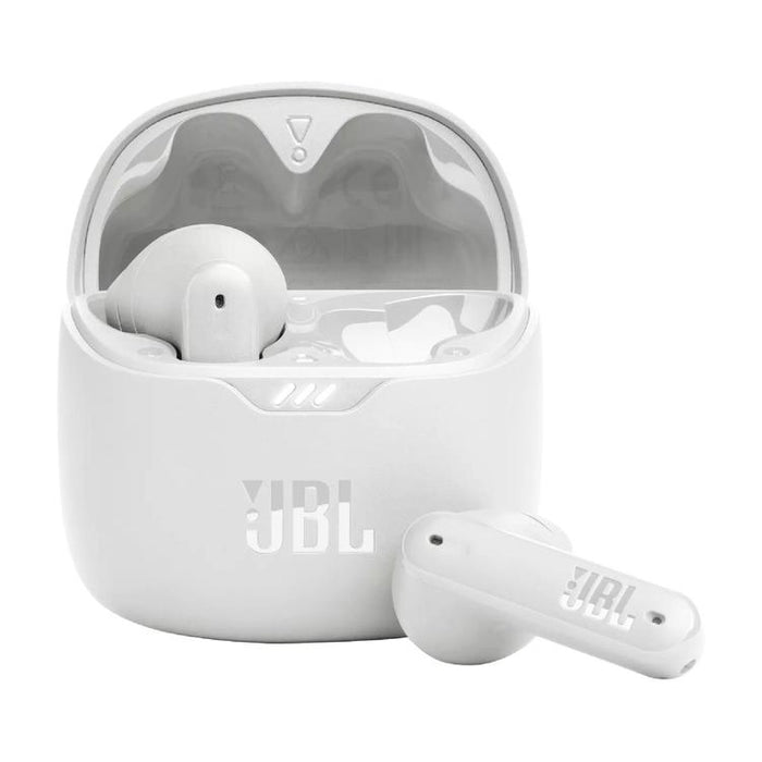 JBL Tune Flex | Écouteurs intra-auriculaires - 100% Sans fil - Bluetooth - Réduction de bruit - Conception Stick-open - IPX4 - Blanc-Sonxplus St-Sauveur