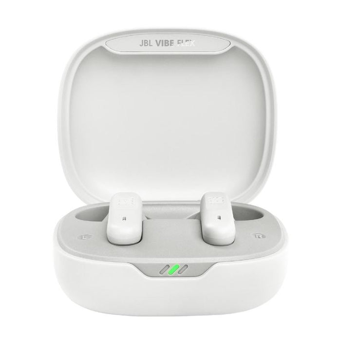 JBL Vibe Flex | Écouteurs intra-auriculaires - Sans fil - Bluetooth - Conception Stick-open - Technologie Smart Ambient - Blanc-Sonxplus St-Sauveur