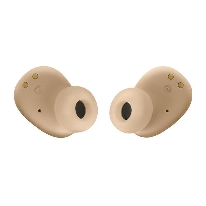 JBL Vibe Buds | Écouteurs intra-auriculaires - Sans fil - Bluetooth - Technologie Smart Ambient - Beige-Sonxplus St-Sauveur