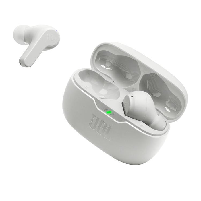 JBL Vibe Beam | Écouteurs intra-auriculaires - Sans fil - Bluetooth - Technologie Smart Ambient - Blanc-Sonxplus St-Sauveur