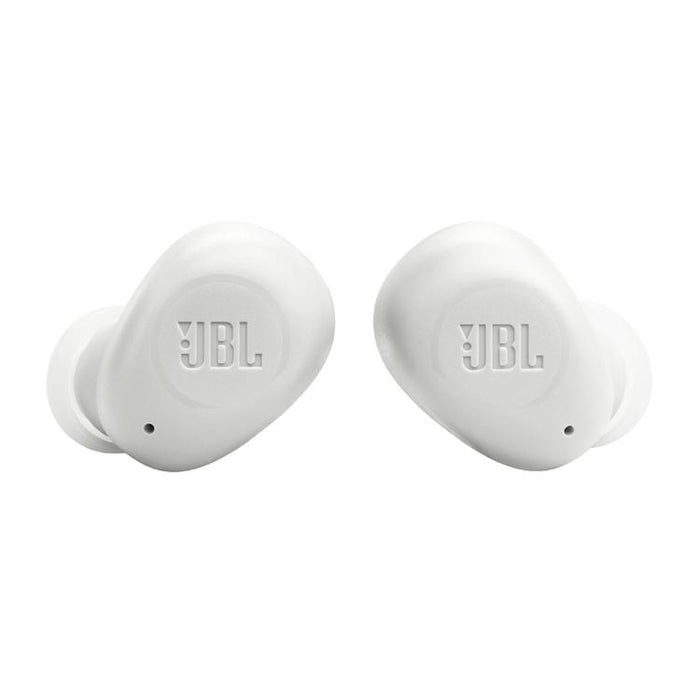 JBL Vibe Buds | Écouteurs intra-auriculaires - Sans fil - Bluetooth - Technologie Smart Ambient - Blanc-Sonxplus St-Sauveur