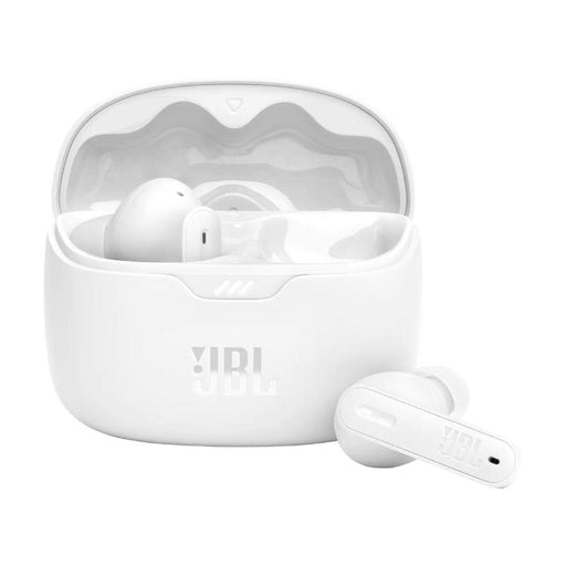 JBL Tune Beam | Écouteurs intra-auriculaires - 100% Sans fil - Bluetooth - Smart Ambient - Conception Stick-open - Blanc-Sonxplus St-Sauveur