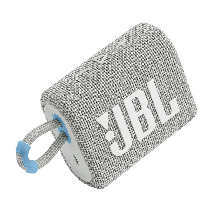 JBL Go 3 Eco | Mini Haut-parleur - Ultra-portable - Bluetooth - IP67 - Blanc-Sonxplus St-Sauveur