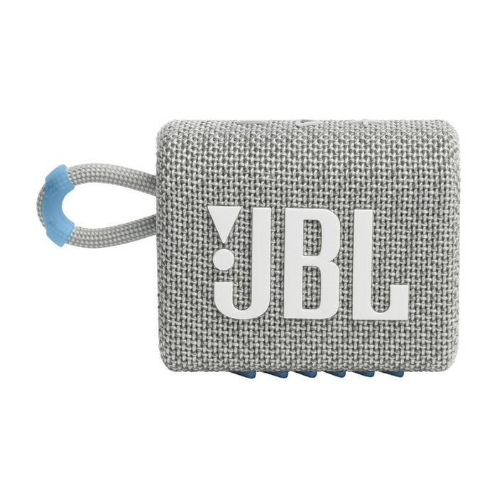 JBL Go 3 Eco | Mini Haut-parleur - Ultra-portable - Bluetooth - IP67 - Blanc-Sonxplus St-Sauveur