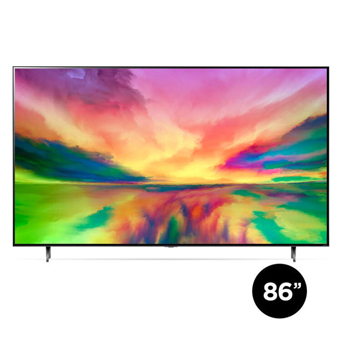 LG 86QNED80URA | Téléviseur intelligent 86" QNED 4K - NanoCell à points quantiques - Série QNED80URA - HDR - Processeur a7 AI Gen6 4K - Noir-Sonxplus St-Sauveur