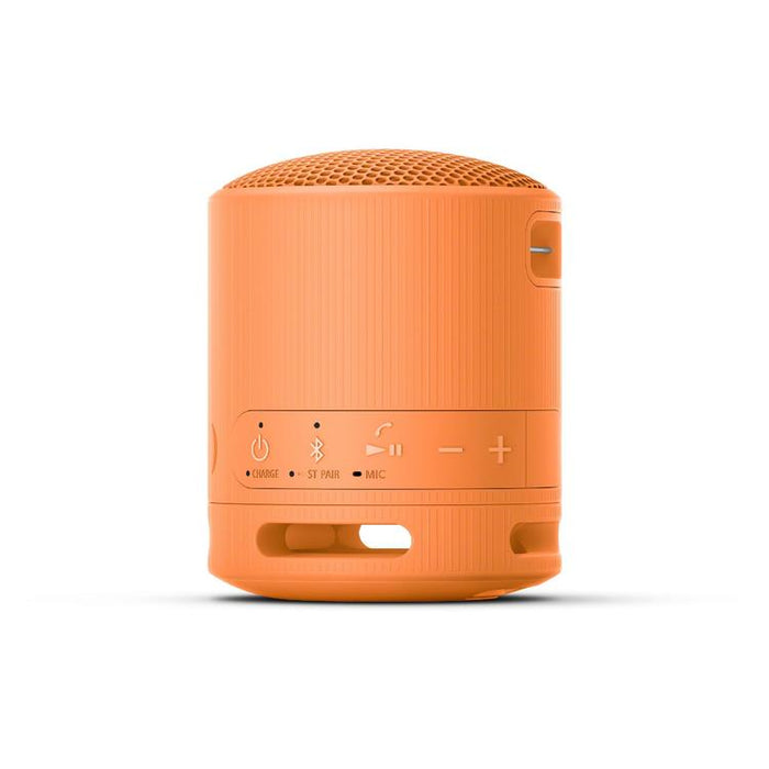 Sony SRS-XB100 | Haut-parleur portatif - Sans fil - Bluetooth - IP67 - Orange-Sonxplus St-Sauveur