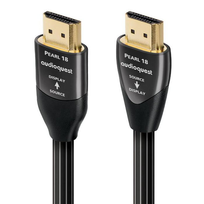 Audioquest Pearl | Câble HDMI actif - Transfert jusqu'à 8K Ultra HD - HDR - eARC - 18 Gbps - 10 Mètres-Sonxplus St-Sauveur