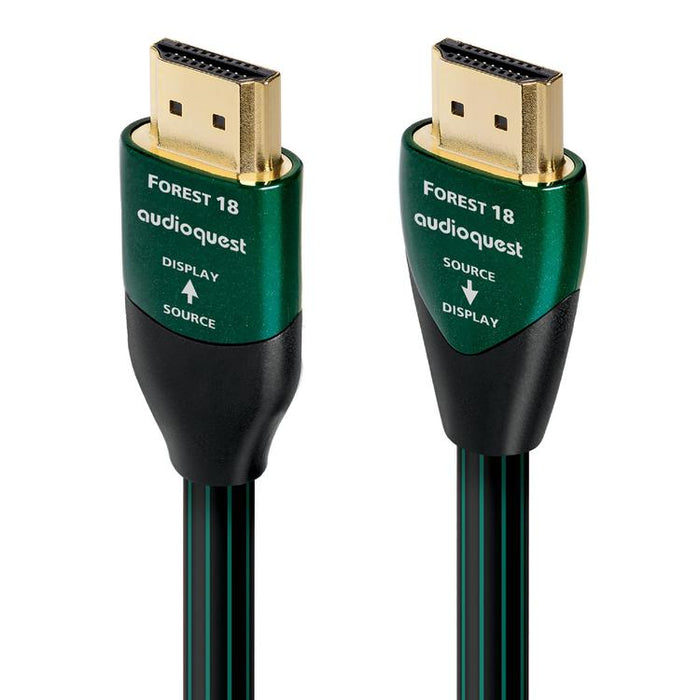 Audioquest Forest | Câble HDMI actif - Transfert jusqu'à 8K Ultra HD - HDR - eARC - 18 Gbps - 10 Mètres-Sonxplus St-Sauveur