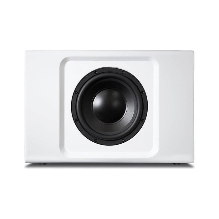 Bluesound PULSE SUB+ | Caisson de graves 8" sans fil - 150W - BluOS Controller - Blanc-Sonxplus St-Sauveur