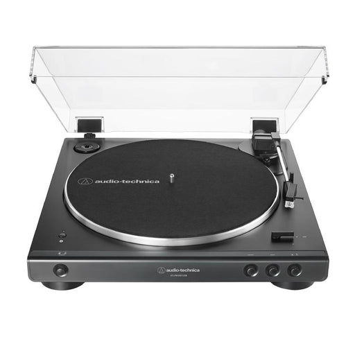 Audio-Technica AT-LP60XBT-USB-BK | Table tournante Stéréo - Entièrement automatique - Entraînement par courroie - USB - Bluetooth - Noir-Sonxplus St-Sauveur