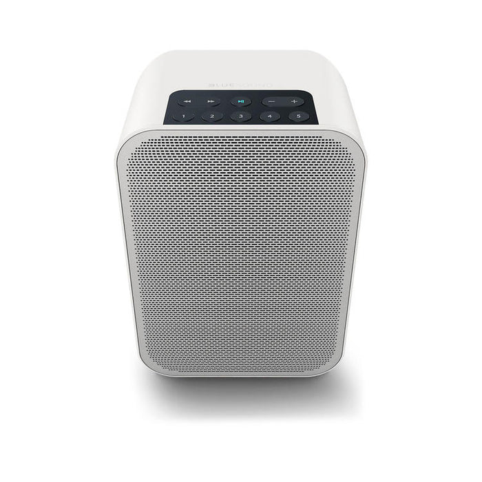 Bluesound PULSE FLEX 2i | Haut-parleur de diffusion multi-pièces - Sans fil - Portable - Bluetooth - Blanc-Sonxplus St-Sauveur