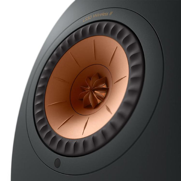 KEF LS50 WIRELESS II | Haut-parleurs HiFi Sans fil - Absorption des métamatériaux - Noir Carbone - Paire-Sonxplus St-Sauveur