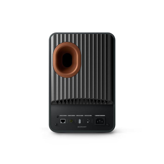 KEF LS50 WIRELESS II | Haut-parleurs HiFi Sans fil - Absorption des métamatériaux - Noir Carbone - Paire-Sonxplus St-Sauveur