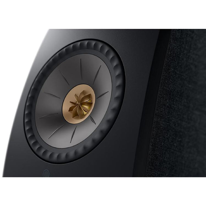 KEF LSX II | Haut-parleurs HiFi Sans fil - Compacte et versatile - Noir Carbone - Paire-Sonxplus St-Sauveur