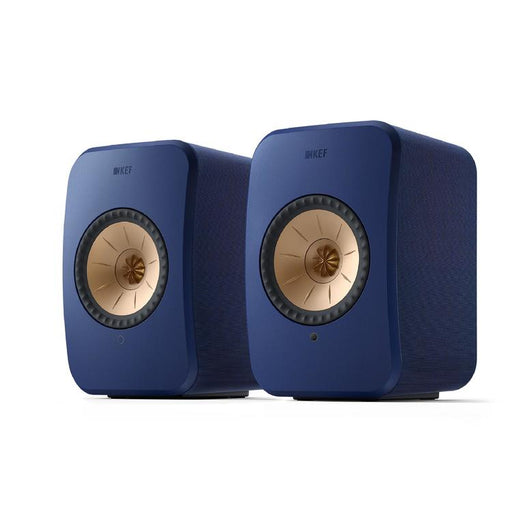 KEF LSX II | Haut-parleurs HiFi Sans fil - Compacte et versatile - Bleu Cobalt - Paire-Sonxplus St-Sauveur