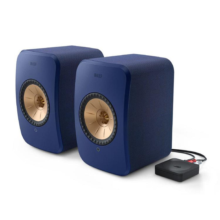 KEF LSX II | Haut-parleurs HiFi Sans fil - Compacte et versatile - Bleu Cobalt - Paire-Sonxplus St-Sauveur