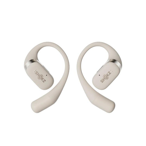 SHOKZ OpenFit | Écouteurs à oreilles ouvertes - Jusqu'à 28 heures d'écoute - Bluetooth - Beige-Sonxplus St-Sauveur