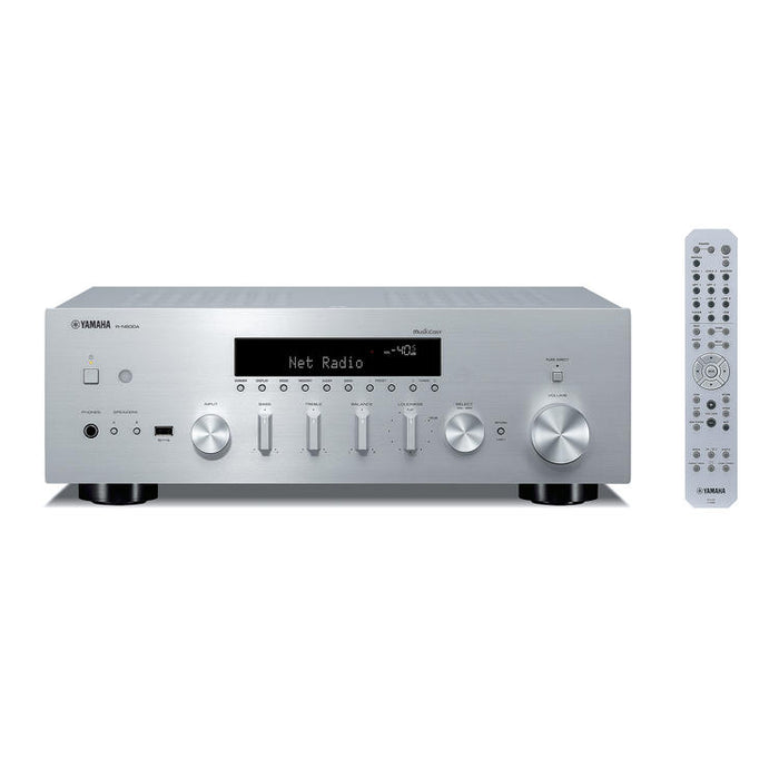 Yamaha R-N600A | Récepteur réseau/stéréo - MusicCast - Bluetooth - Wi-Fi - AirPlay 2 - Argent-Sonxplus St-Sauveur