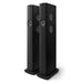 KEF LS60 WIRELESS | Haut-parleurs sur pieds HiFi sans fil - Tout-en-1 - Noir Carbonne - Paire-Sonxplus St-Sauveur