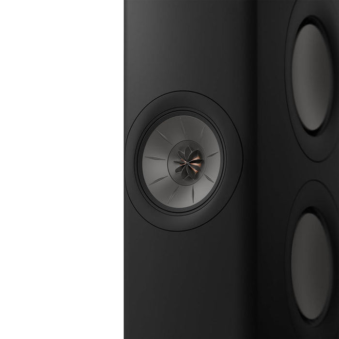 KEF LS60 WIRELESS | Haut-parleurs sur pieds HiFi sans fil - Tout-en-1 - Noir Carbonne - Paire-Sonxplus St-Sauveur