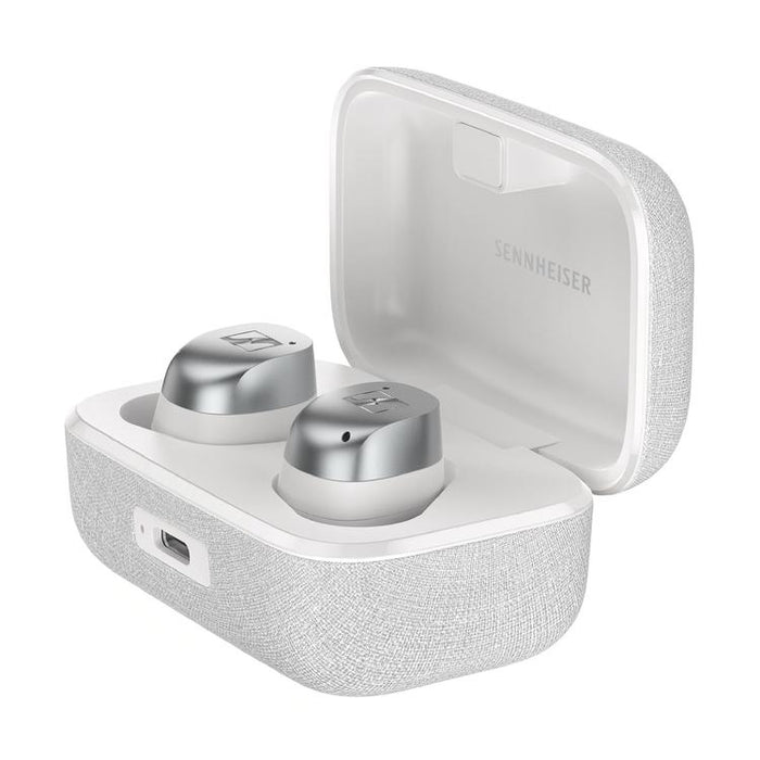 Sennheiser MOMENTUM True Wireless 4 | Écouteurs intra-auriculaires - Sans fil - Réduction adaptative du bruit - Blanc/Argent-Sonxplus St-Sauveur